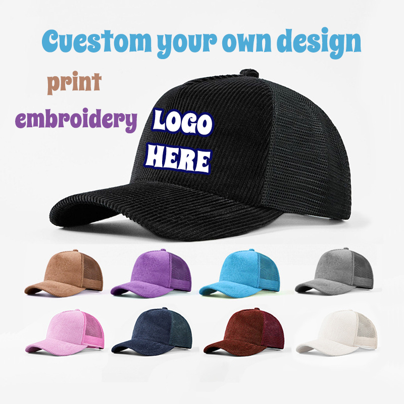 Corduroy Mesh Sport Cap Custom - Corduroy Cap 5 Panel review and price
