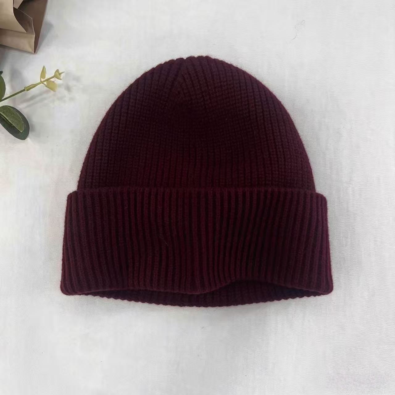 Navy Blue Ribbed Knit Thermal  - Beanie Cuffed Knit review and price