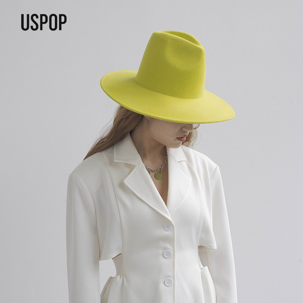 USPOP Autumn Winter Fashion Pl - Fedora Hat Wool review and price
