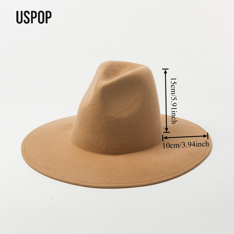 USPOP Autumn Winter Fashion Pl - Fedora Hat Wool review and price