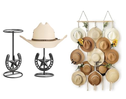 Western Horseshoe Star Hat Sta - Cowboy Hat Straw review and price