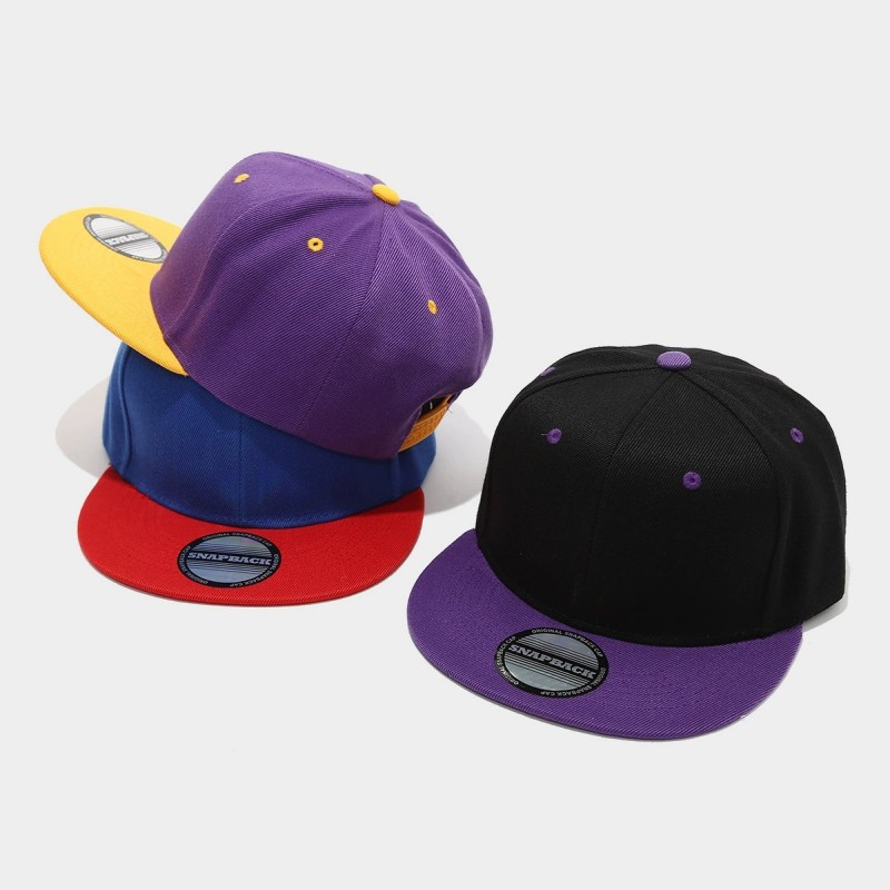 Two-Tone Color-Blocking Hip-Ho - Snapback Hat Flat review and price