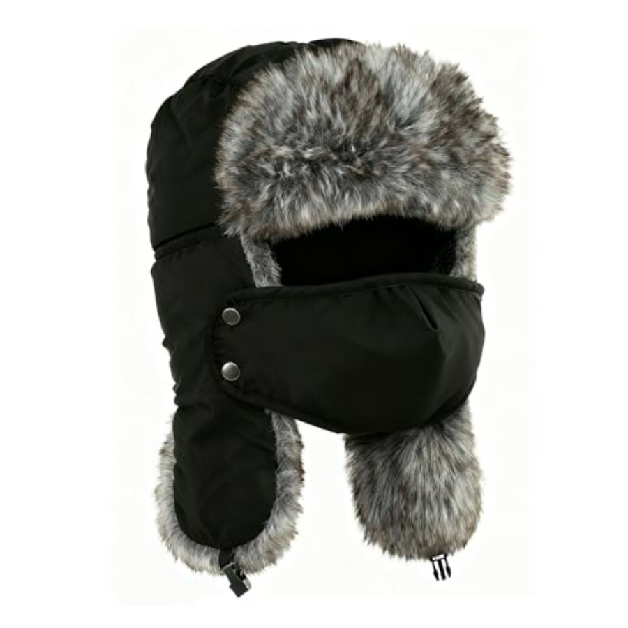 Buauty Fur Trapper Hat for Men - Trapper Hat Ear Flap review and price