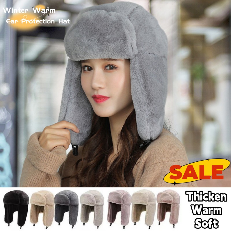 New Winter Warm Thick Plush Bo - Trapper Hat Ear Flap review and price