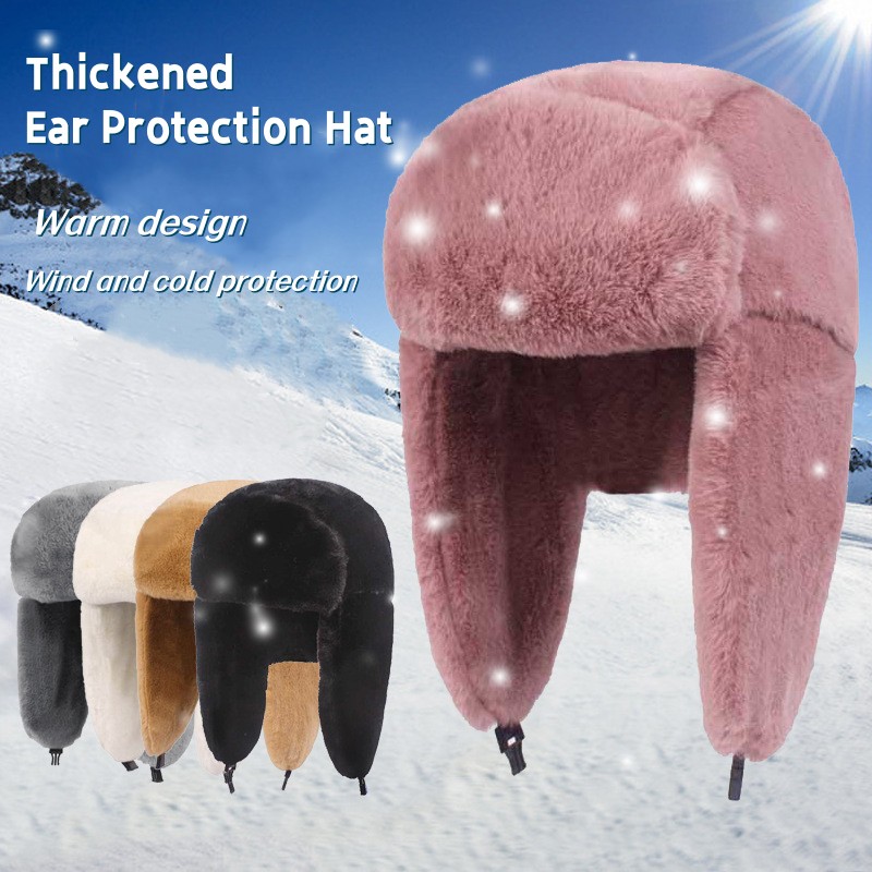 New Winter Warm Thick Plush Bo - Trapper Hat Ear Flap review and price