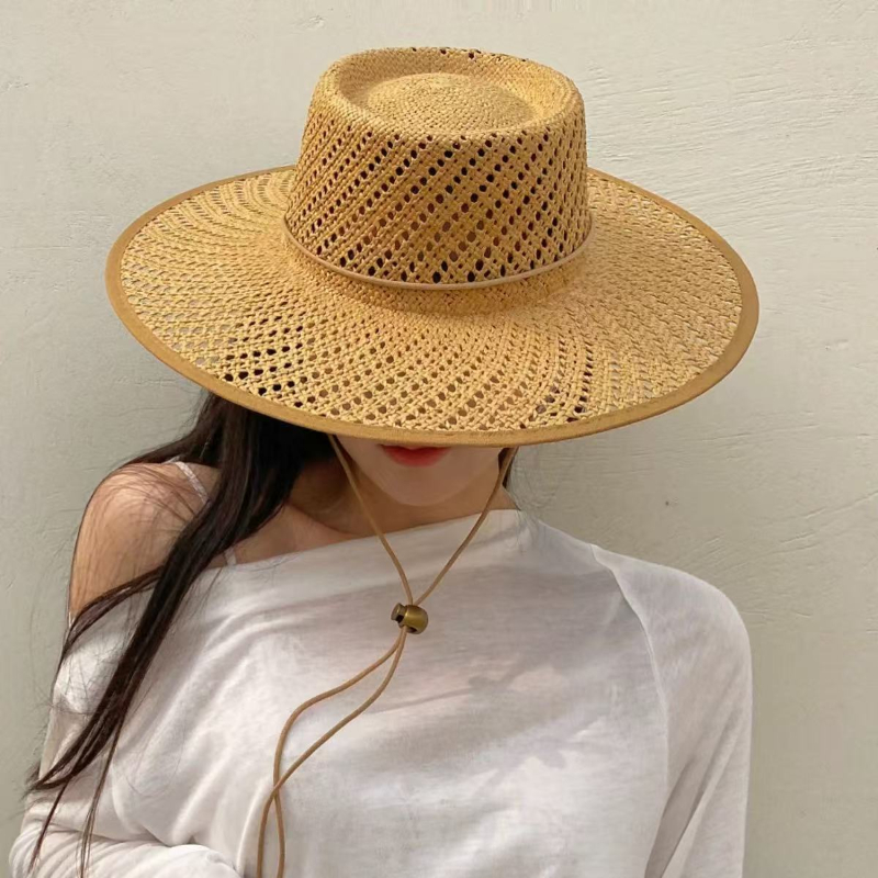 New Hand Woven Hollow Circular - Cowboy Hat Straw review and price