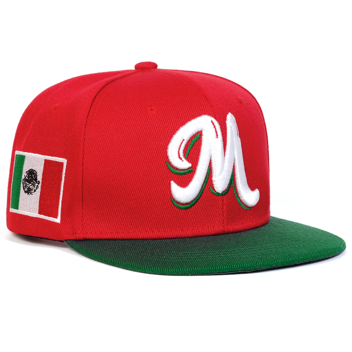 M Letter Embroidered Snapback  - Snapback Hat Flat review and price