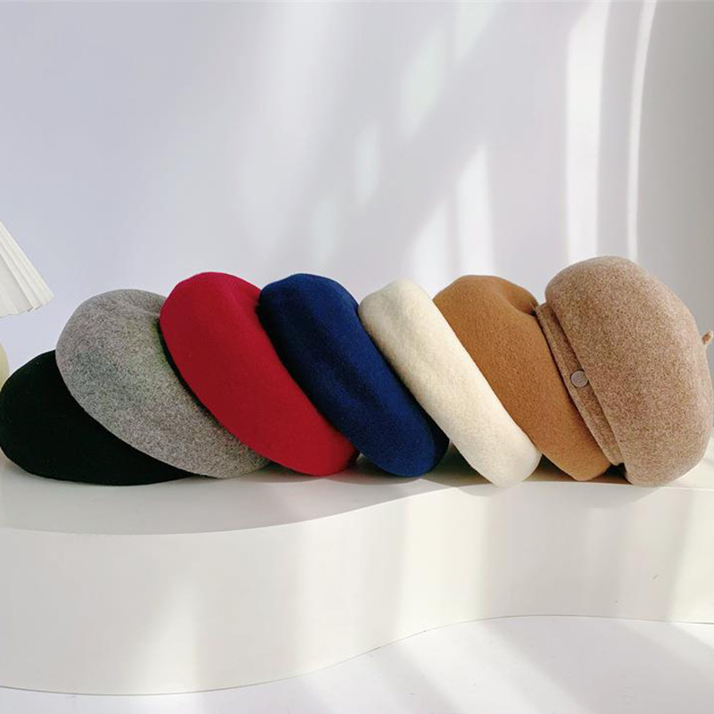 Women French Art Retro Wool Fe - Beret French Wool review and price