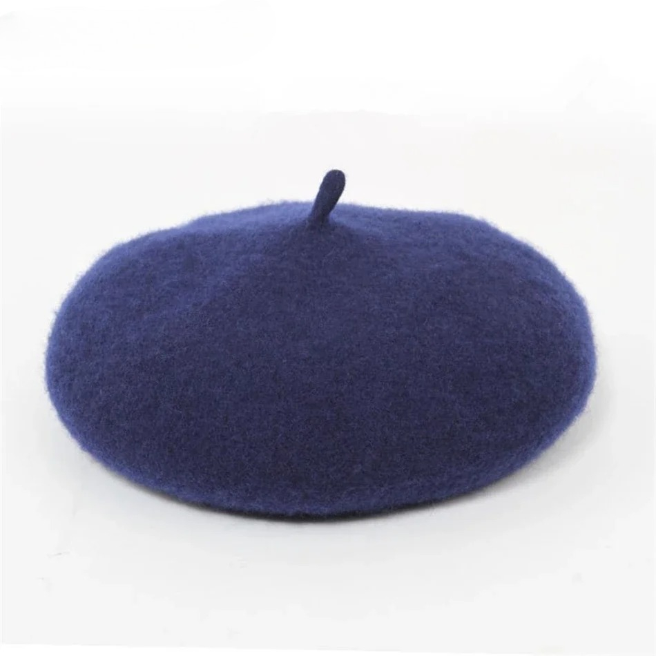 Navy Children Wool Beret Girl  - Beret French Wool review and price