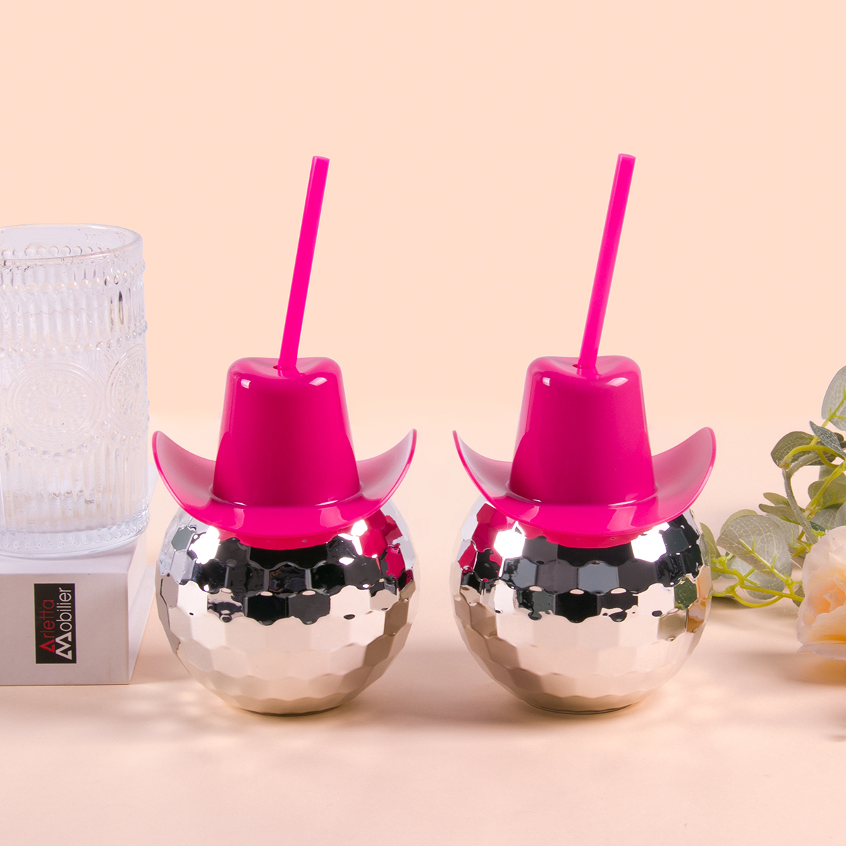 Disco Ball Cups Cowboy hat Dis - Cowboy Hat Straw review and price