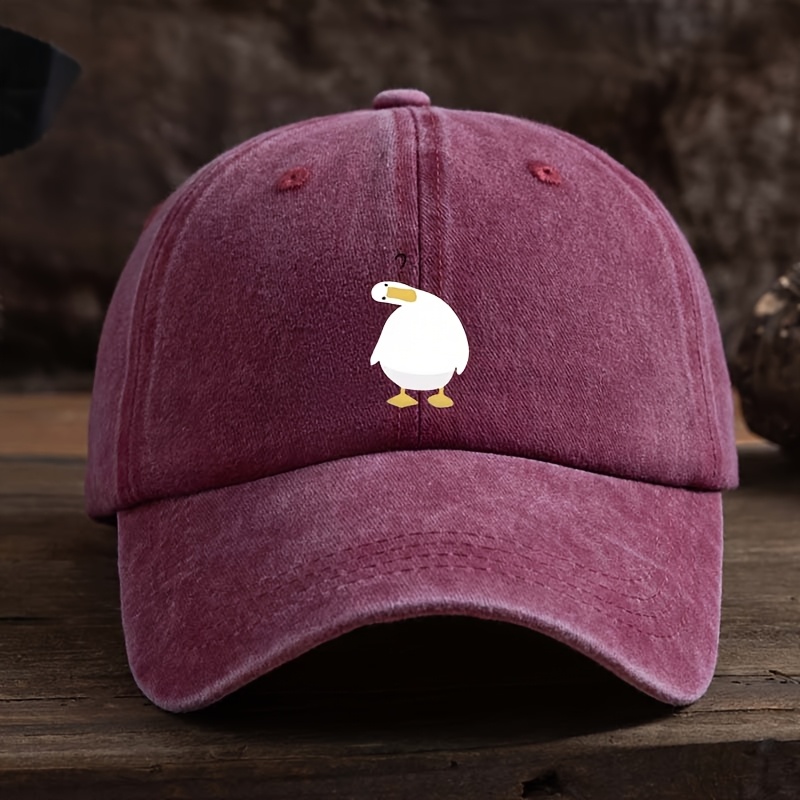Cute duck print baseball cap w - Baseball Cap Structured review and price