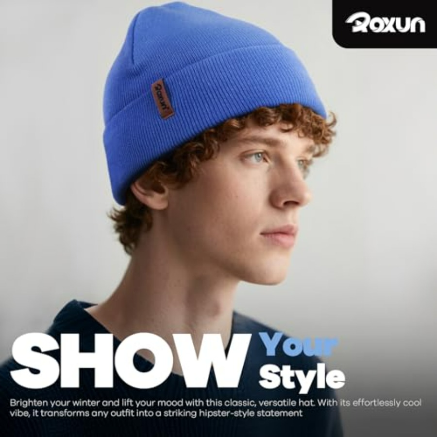 ROXUN Beanie for Men/Women Win - Beanie Cuffed Knit review and price