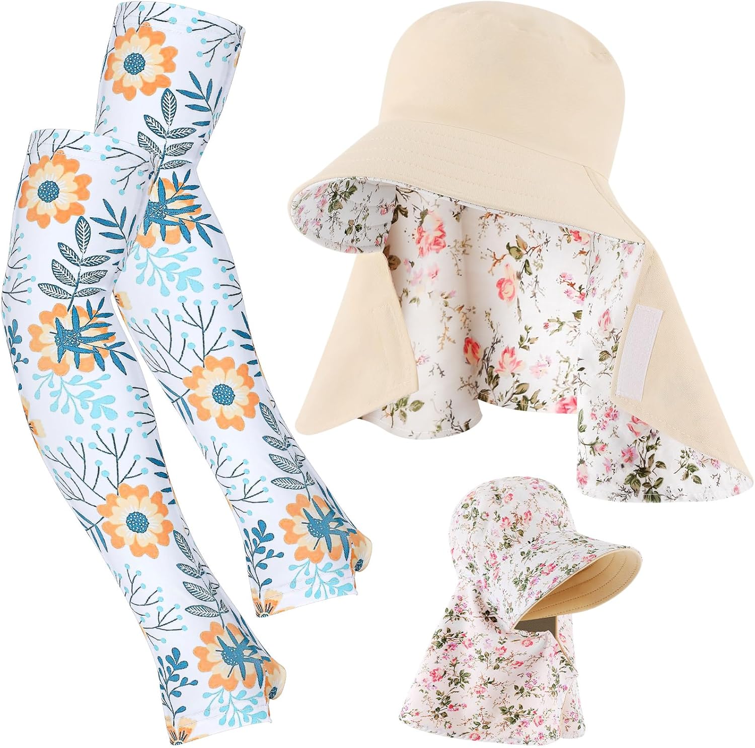 2 Pcs Floral Garden Hat for Wo - Visor Sun Hat review and price