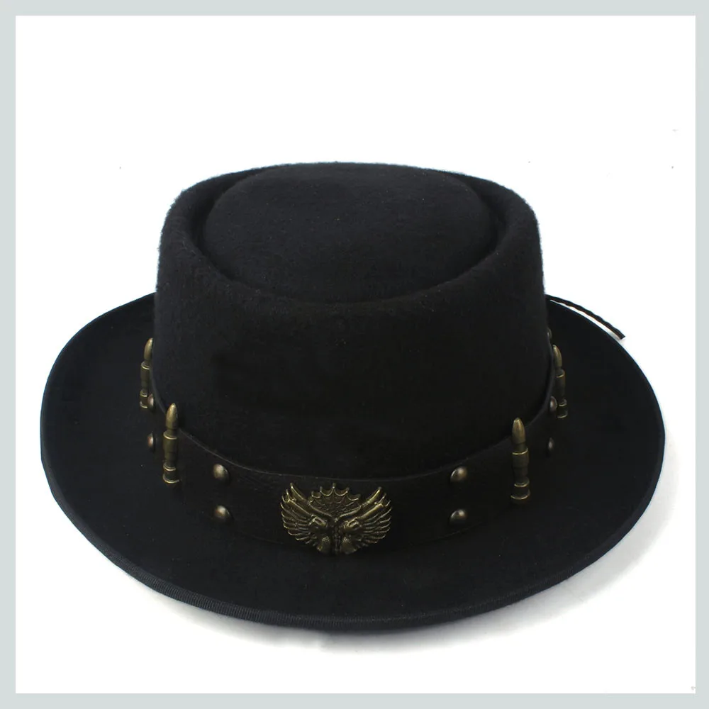 Pork Pie Hat for Men Women wit - Fedora Hat Wool review and price
