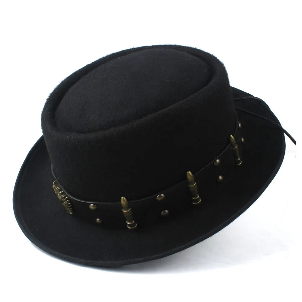 Pork Pie Hat for Men Women wit - Fedora Hat Wool review and price