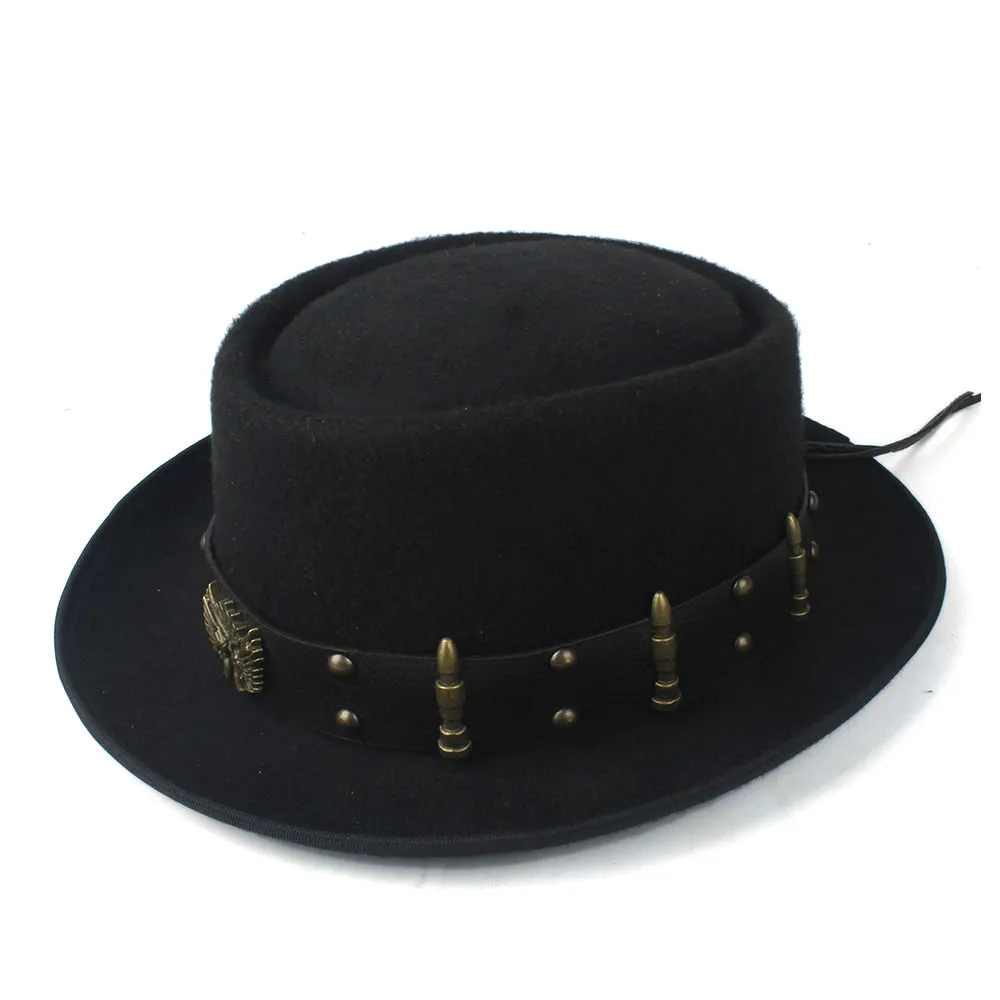 Pork Pie Hat for Men Women wit - Fedora Hat Wool review and price
