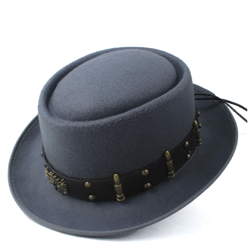 Pork Pie Hat for Men Women wit - Fedora Hat Wool review and price