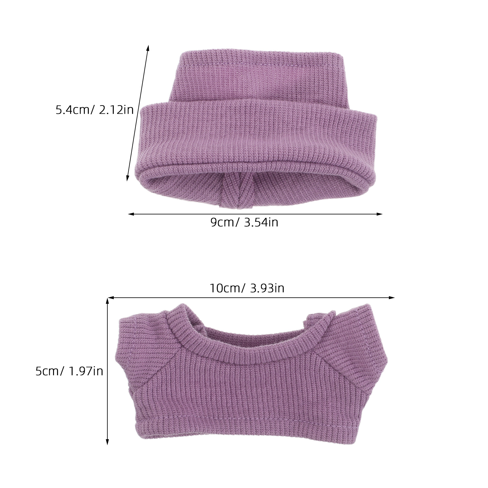 1Set Mini Clothes for 10Cm Kni - Beanie Cuffed Knit review and price