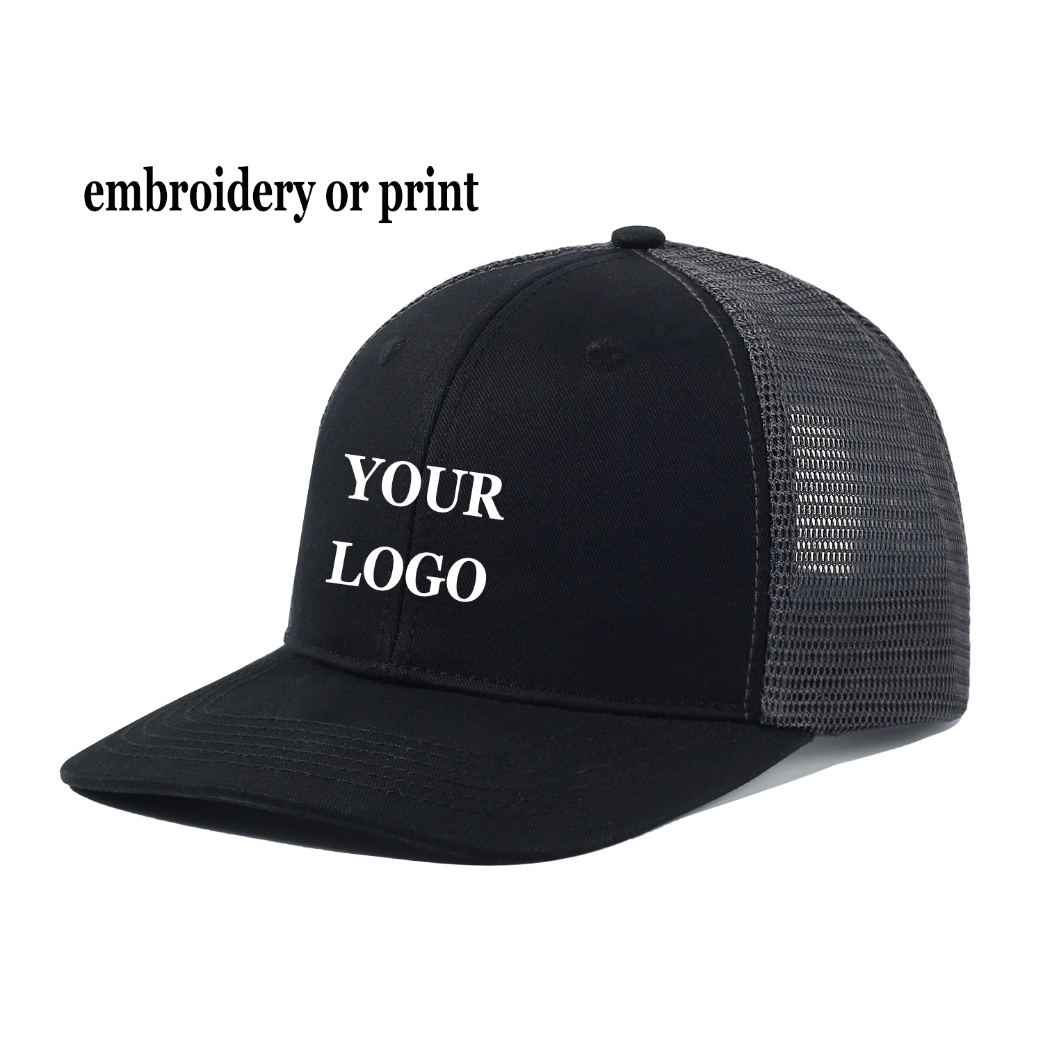 Custom Logo Sport Snapback Cap - Trucker Cap Mesh review and price