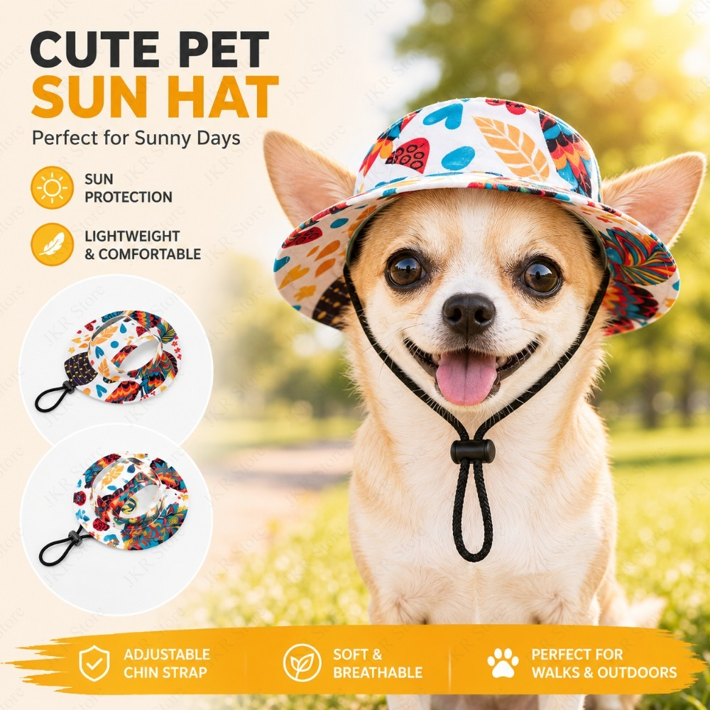 Printed Pet Dog Hat Adjustable - Running Cap Lightweight review and price