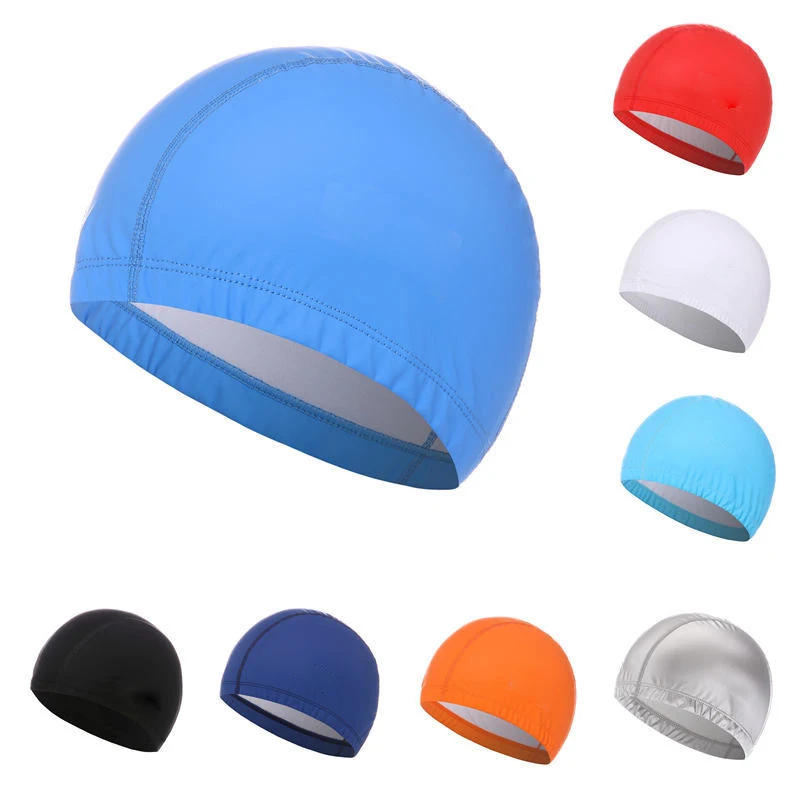 PU Coated Swimming Cap Unisex  - Swim Hat Silicone review and price