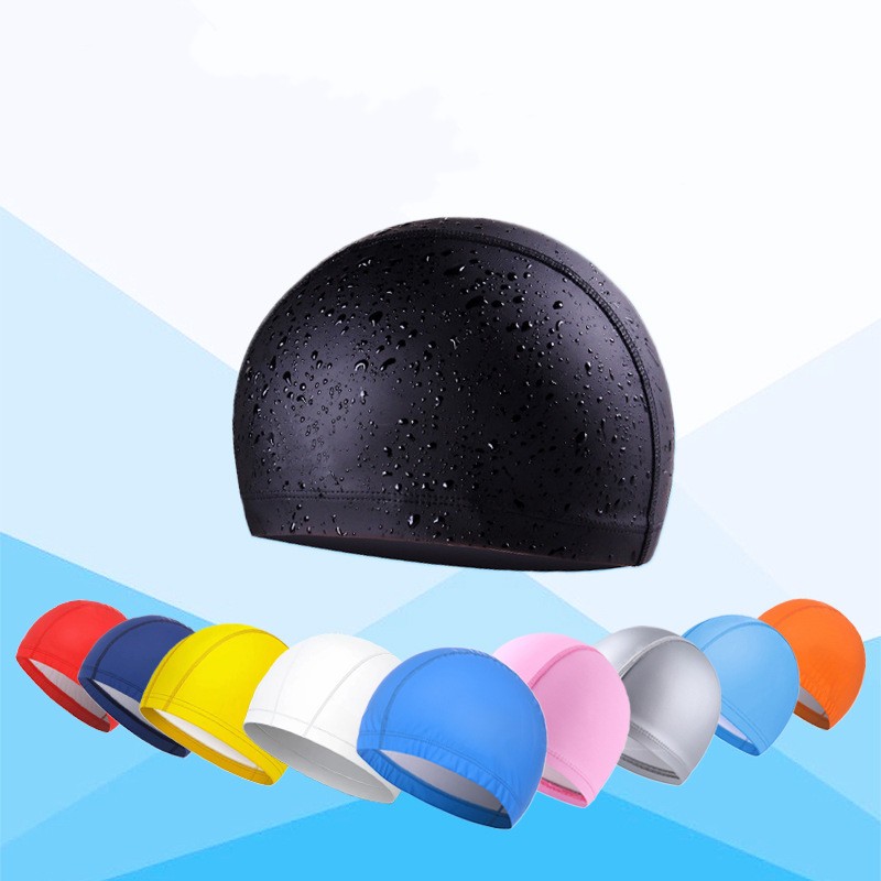 PU Coated Swimming Cap Unisex  - Swim Hat Silicone review and price