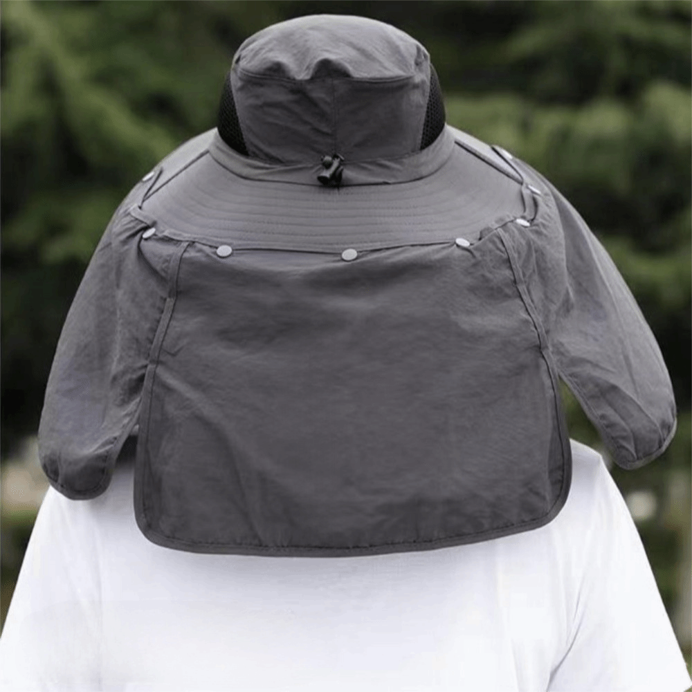 Removable Cloth Men Sun Hat Bi - Bucket Hat Cotton review and price
