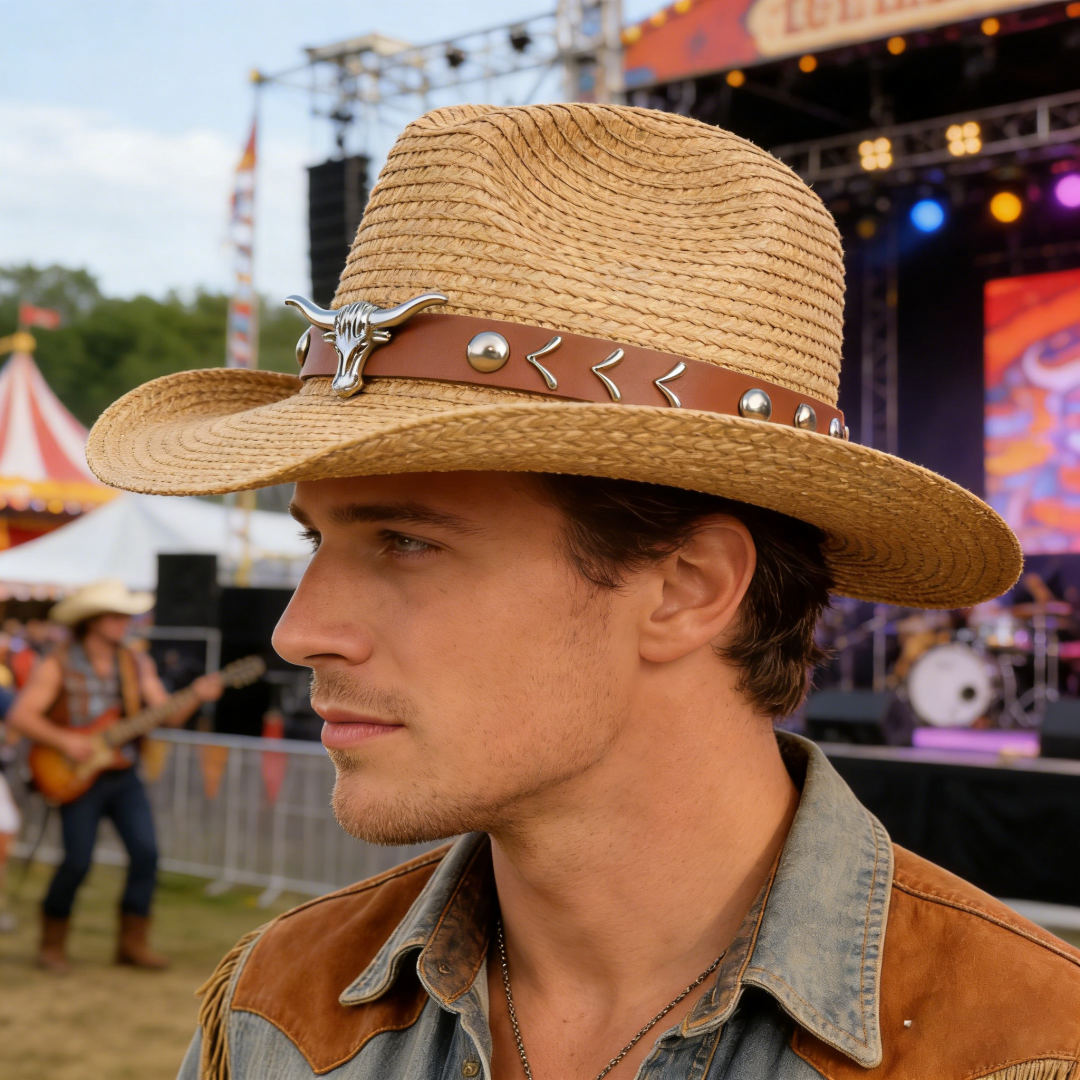 Vintage Straw Western Cowboy H - Cowboy Hat Straw review and price