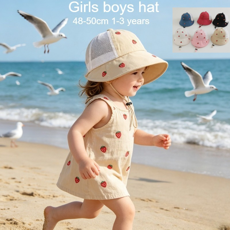 Baby Kids Summer Sun Hat 48-50 - Bucket Hat Cotton review and price