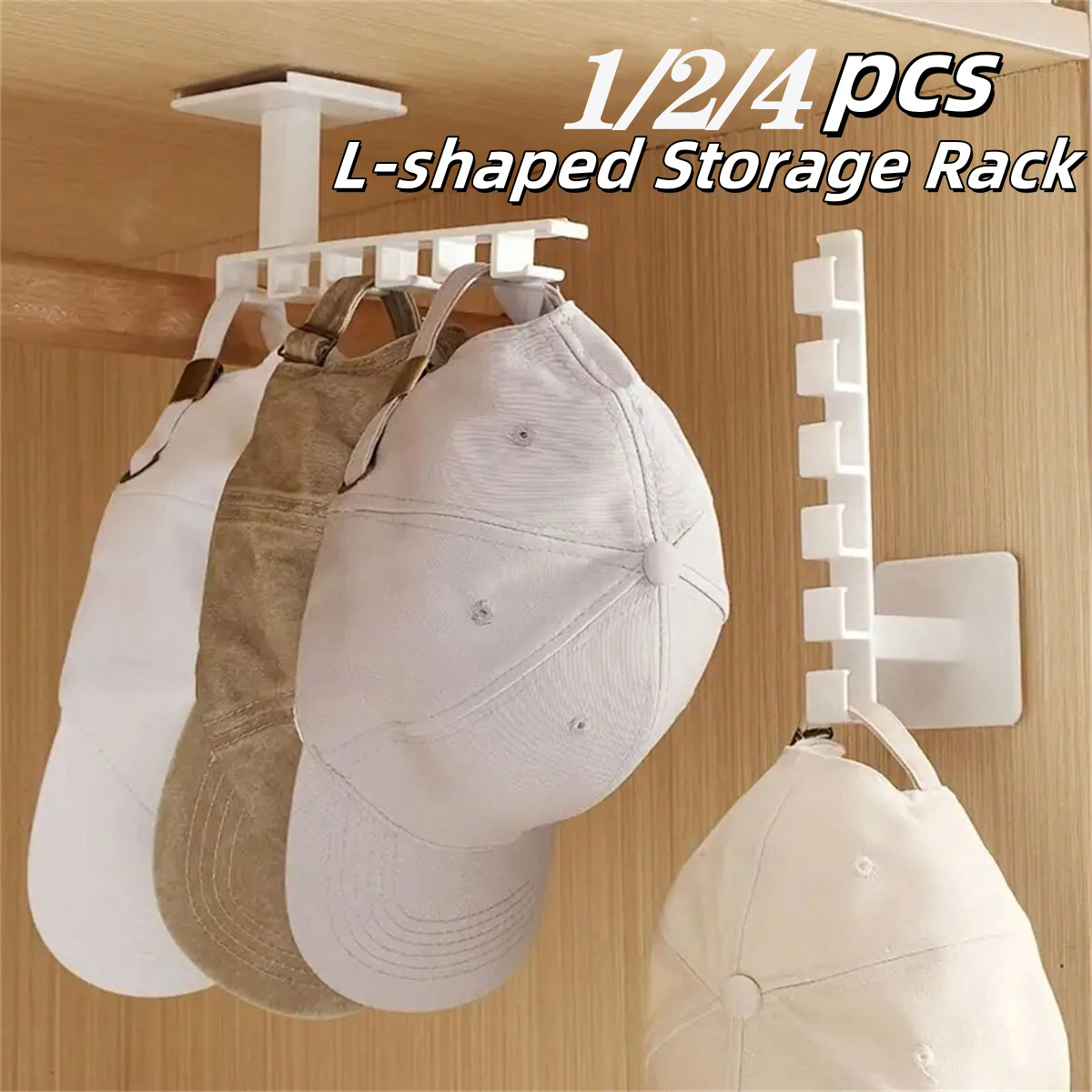 1/2/4Pcs Punch Free Hat Hanger - Baseball Cap Structured review and price