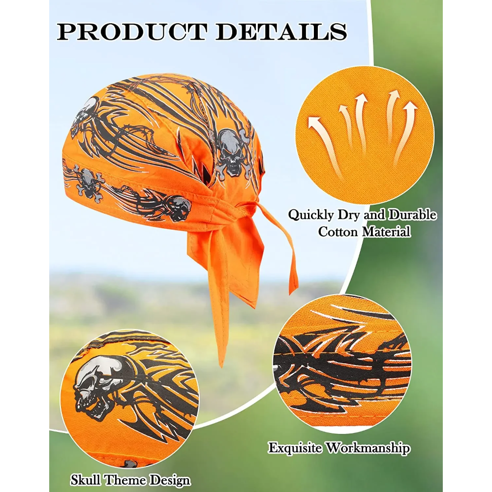 1pc Cycling Skull Pirate Cap H - Skull Cap Helmet Liner review and price