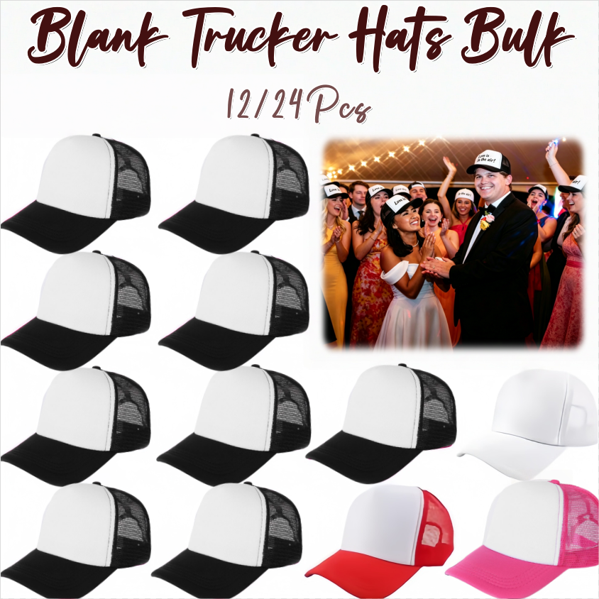 12-24Pcs Blank Trucker Hats Bu - Trucker Cap Mesh review and price