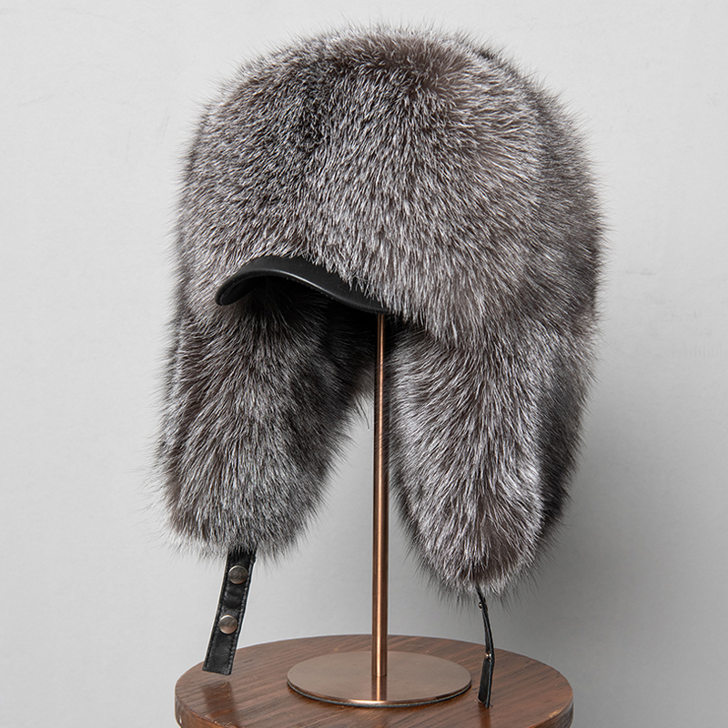 100% Real Fox Fur Hats Women's - Trapper Hat Ear Flap review and price