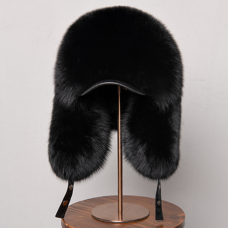 100% Real Fox Fur Hats Women's - Trapper Hat Ear Flap review and price