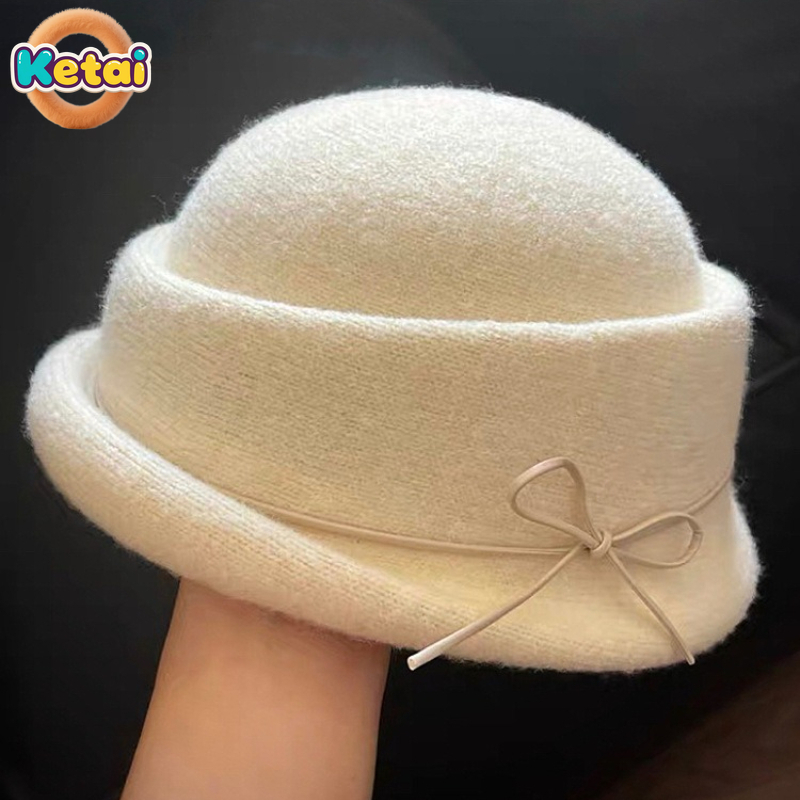 Black Wool Top Hat Beret Women - Beret French Wool review and price