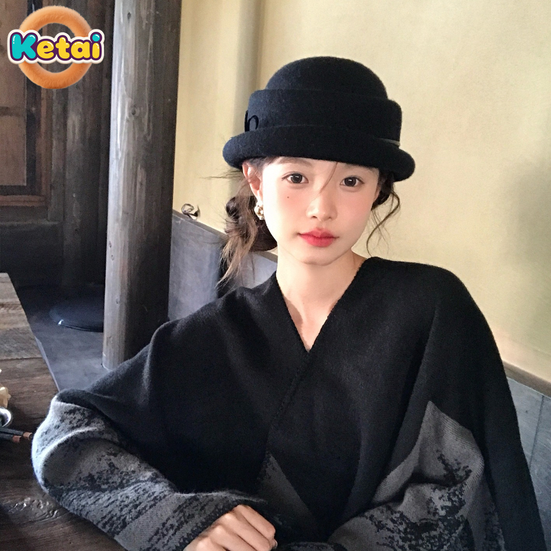 Black Wool Top Hat Beret Women - Beret French Wool review and price