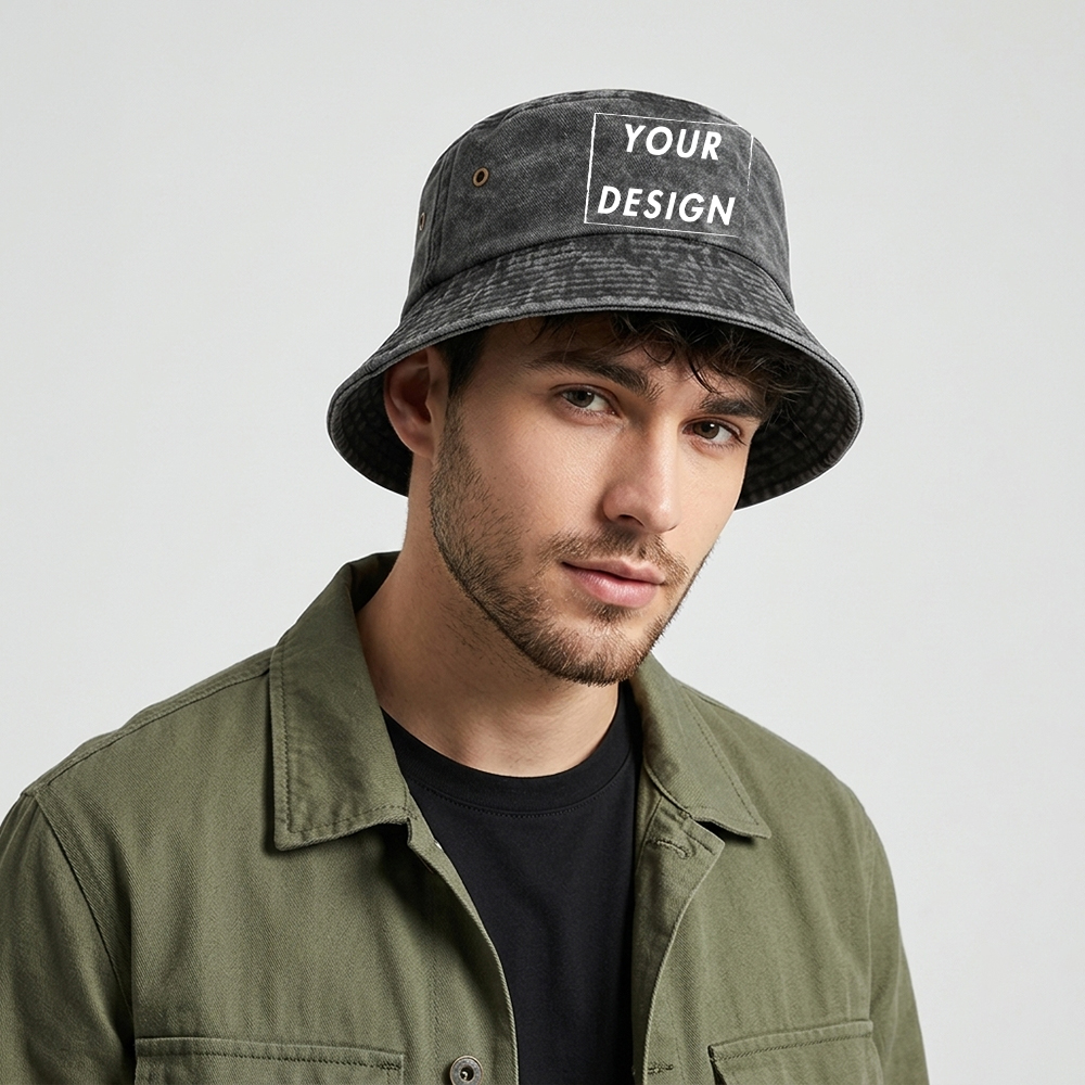 Custom Washed Vintage Bucket H - Bucket Hat Cotton review and price