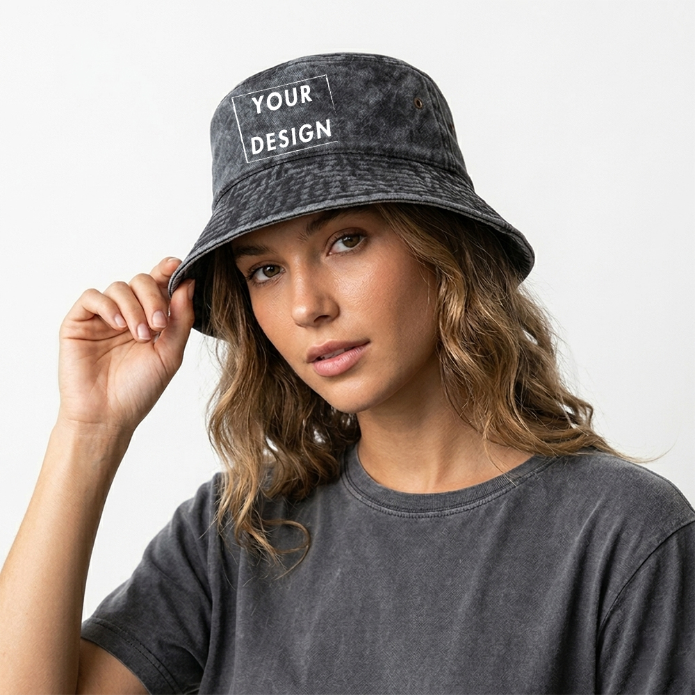 Custom Washed Vintage Bucket H - Bucket Hat Cotton review and price